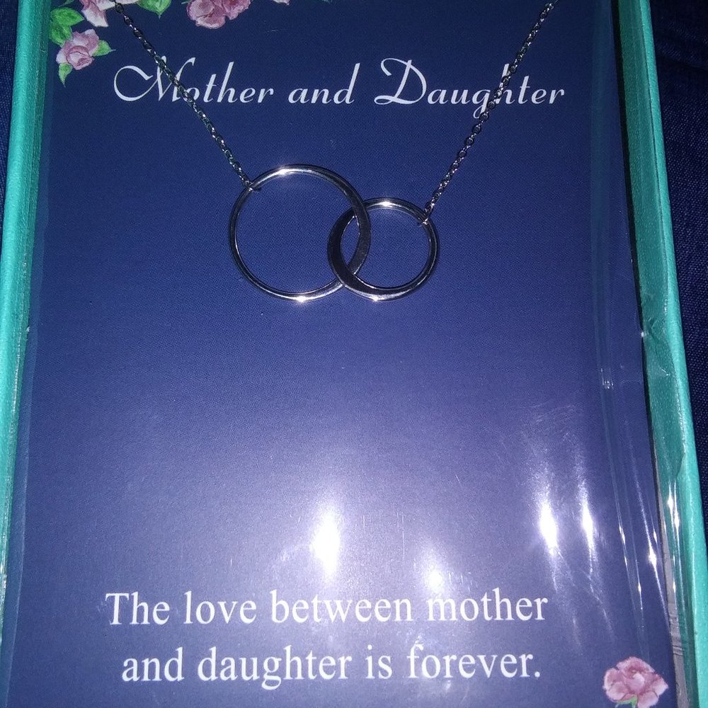 Mother and Daughter Infinity Necklace